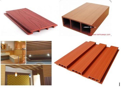 pvc木塑门窗型材生产线主要用于pvc 木粉,生产建筑隔断,橱柜门板